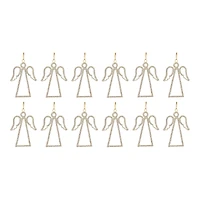 12ct. Jeweled Angel Outline Ornament