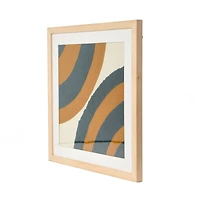 Hello Honey® Square Abstract Embroidery in Wood Frame