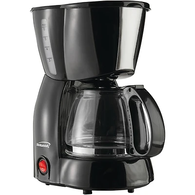 Brentwood 4-Cup Black Coffee Maker