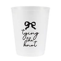 15.5oz. Tying the Knot Frosted Plastic Cups, 6ct. by Celebrate It™