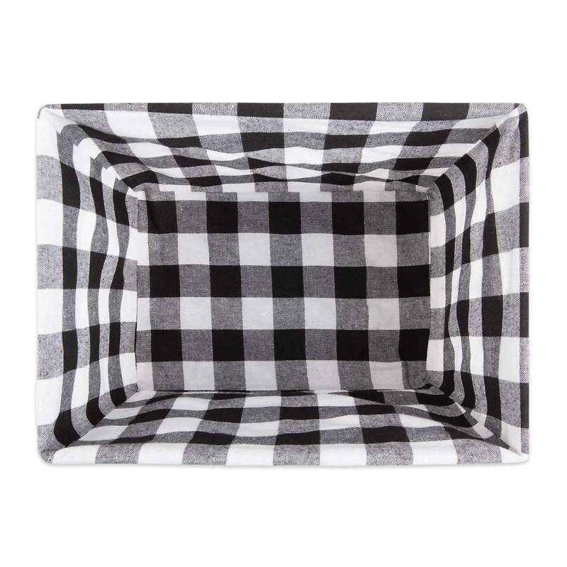 DII® Black & White Checkered Chicken Wire Basket Set