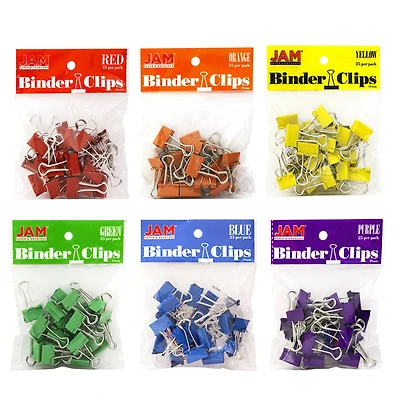 JAM Paper Small Colorful Binder Clips