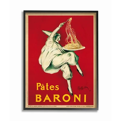 Stupell Industries Pates Baroni Vintage Poster Framed Wall Art