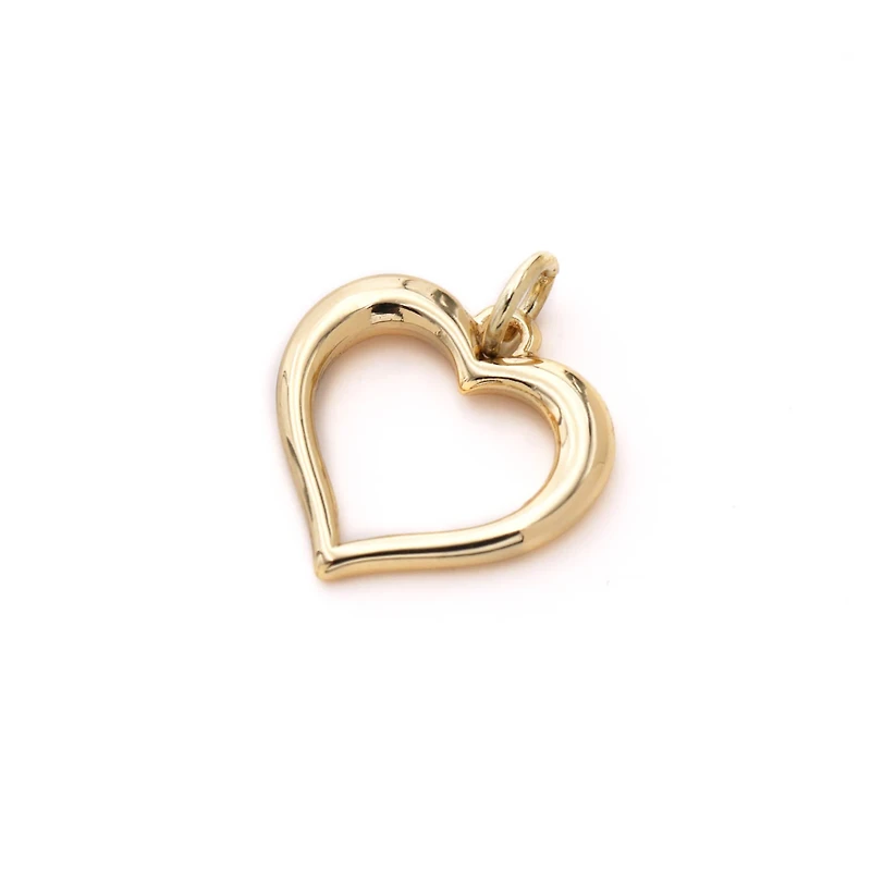 Charmalong™ 14K Gold Open Heart Charm by Bead Landing™