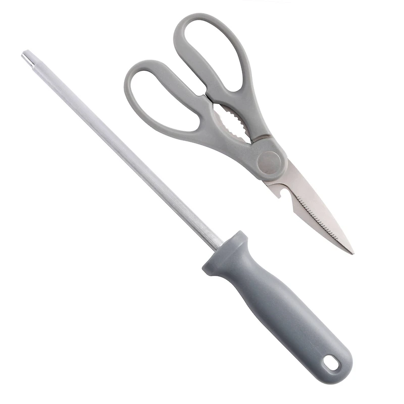 Spice by Tia Mowry Savory Saffron Gray 14 Piece Cutlery Set