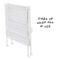 Honey Can Do White 5-Tier Rolling Clothes Drying Rack