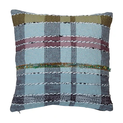 Hello Honey® Madras Chambray Plaid Throw Pillow