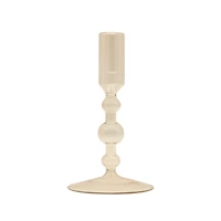 Narrow Bubble Glass Taper Candle Holder by Ashland