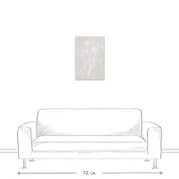 Simple White Floral I Canvas Wall Art