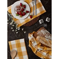 DII® Honey Gold Buffalo Check Dish Towels, 3ct.
