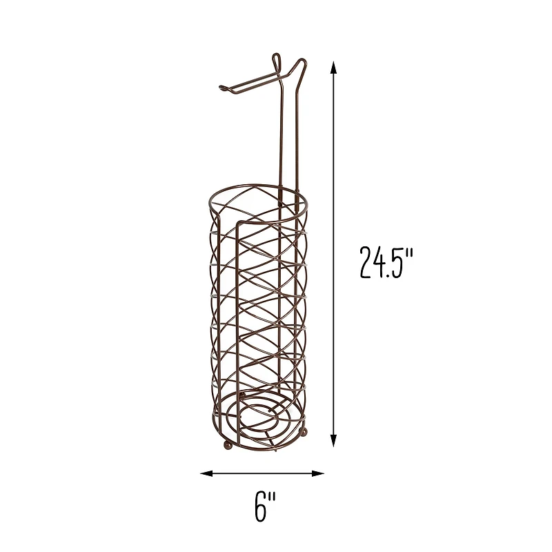 Honey Can Do Oil-Rubbed Bronze Freestanding Toilet Paper Holder