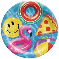 10" Cool Pool Paper Dinner Plates, 40ct.