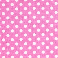 Pink & White Small Dots Cotton Fabric by Loops & Threads®