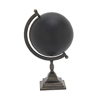 18" Black Iron Industrial Globe