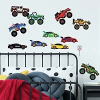 RoomMates Cars & Trucks Peel & Stick Giant Wall Decals