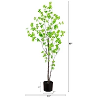 5ft. Potted Artificial Minimalist Enkianthus Tree