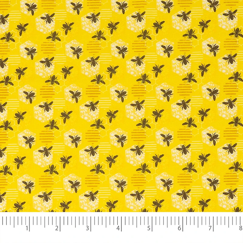 SINGER Tossed Bees Cotton Fabric