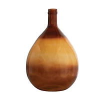 Hello Honey® 2ft. Brown Two-Tone Modern Glass Vase
