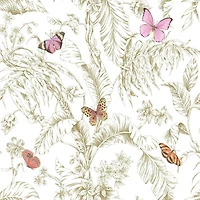 RoomMates Butterfly Sketch Peel & Stick Wallpaper