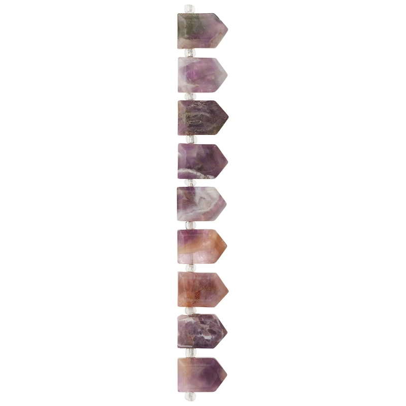 Amethyst Faceted Arrow Beads, 17mm by Bead Landing™