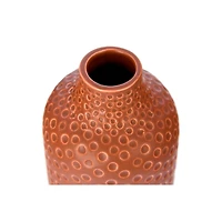 Hello Honey® Embossed Stoneware Vases with Fluted & Polka Dot Designs Set