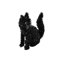 6" Black Cat Halloween Tinsel Accent by Ashland® 
