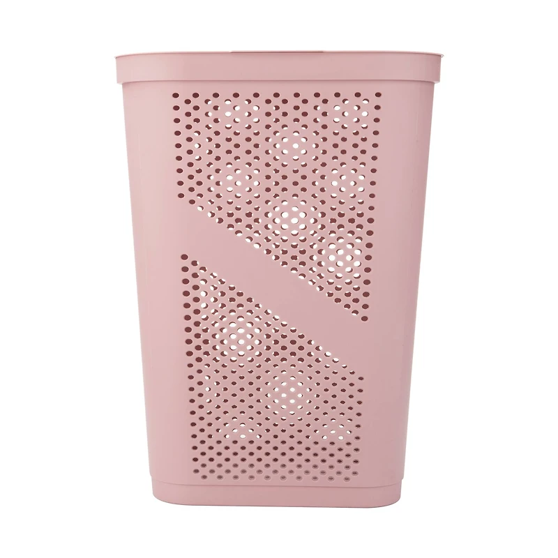 Mind Reader 60L Perforated Plastic Laundry Hamper with Lid