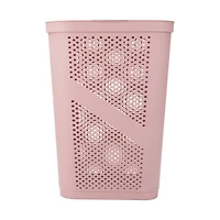Mind Reader 60L Perforated Plastic Laundry Hamper with Lid