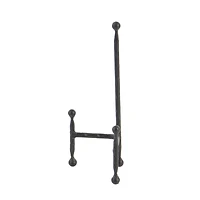 Set of 3" Black Metal Modern Easel, 12", 10", 8"