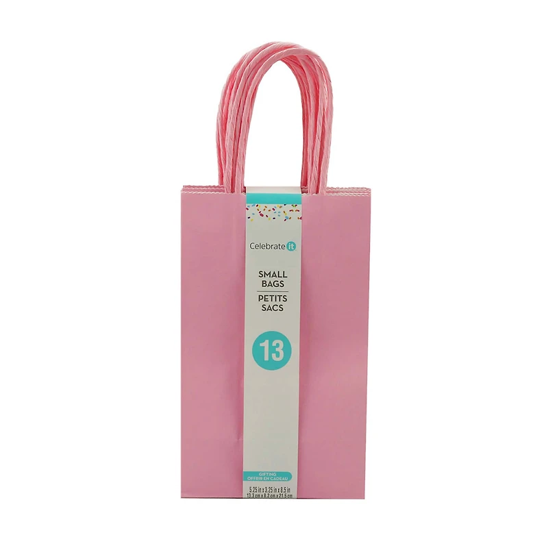 Small Pink Gift Bags by Celebrate It™, 13ct.