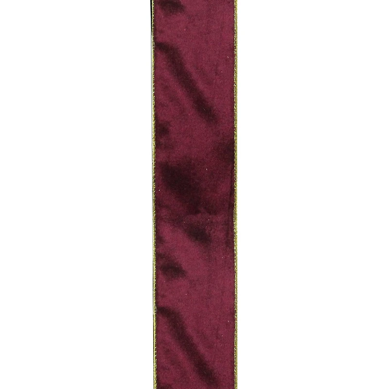 2.5" x 10yd. Red & Gold Wired Christmas Craft Ribbon Spools, 12ct.