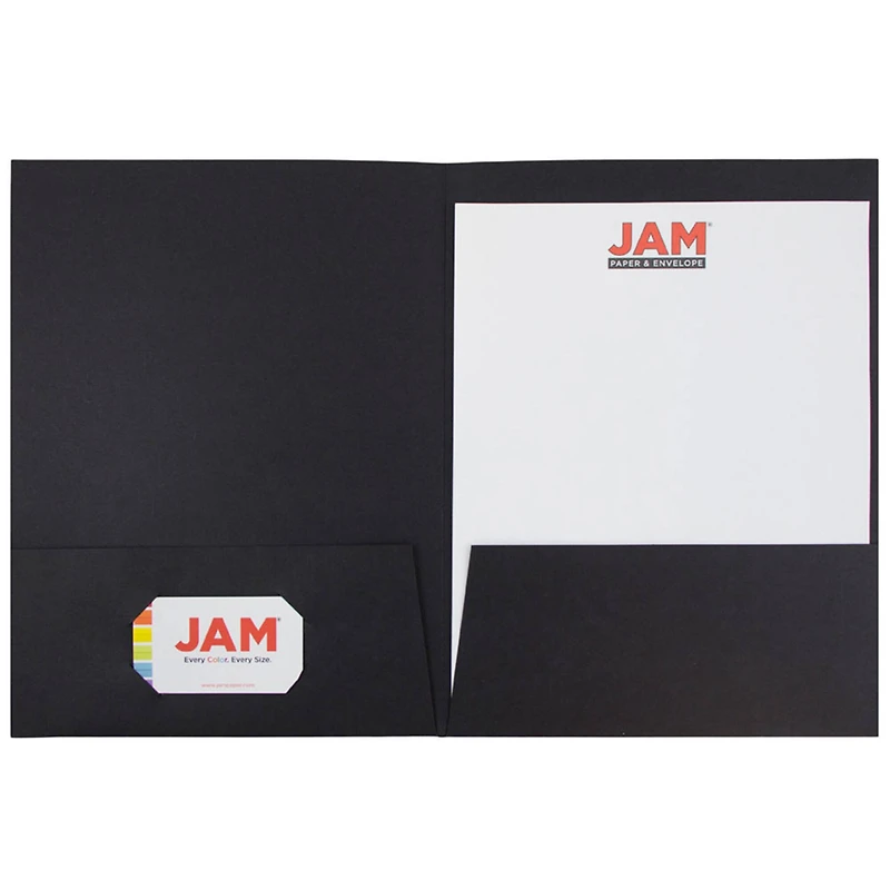 JAM Paper 2-Pocket Textured Linen Business Folders