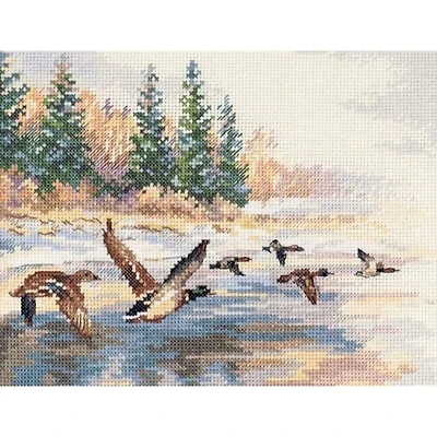 Alisa Flying Ducks Cross Stitch Kit