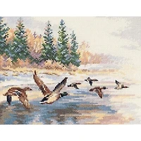 Alisa Flying Ducks Cross Stitch Kit