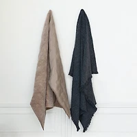Hello Honey® Stonewashed Charcoal Bouclé Cotton Blend Throw