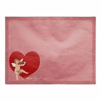 Cupid Heart 14" x 18" Poly Twill Placemat