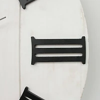 Whitewashed Wood Rustic Oversized Wall Clock (25")