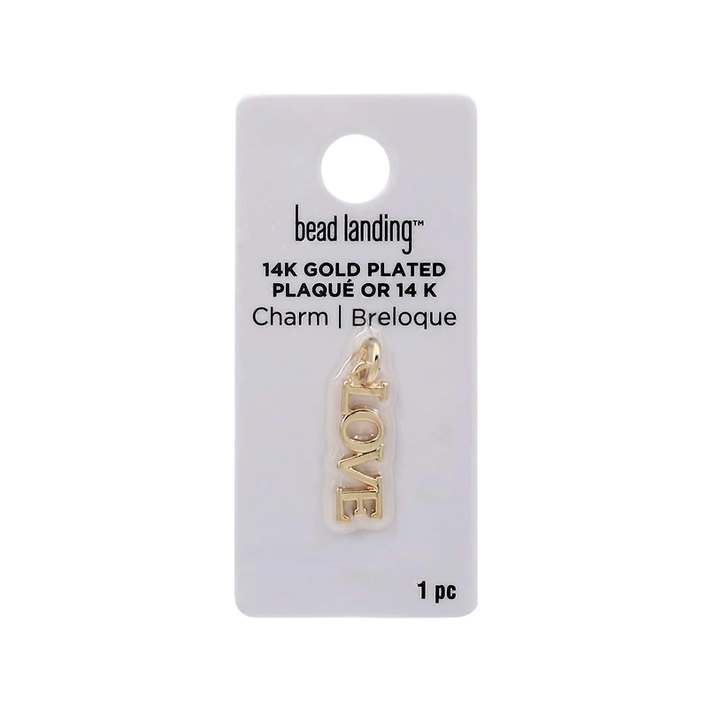 14K Gold Plated Love Charm by Bead Landing™