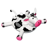 Swimline LOL! Series 54" Inflatable Black & White Cow Pool Float