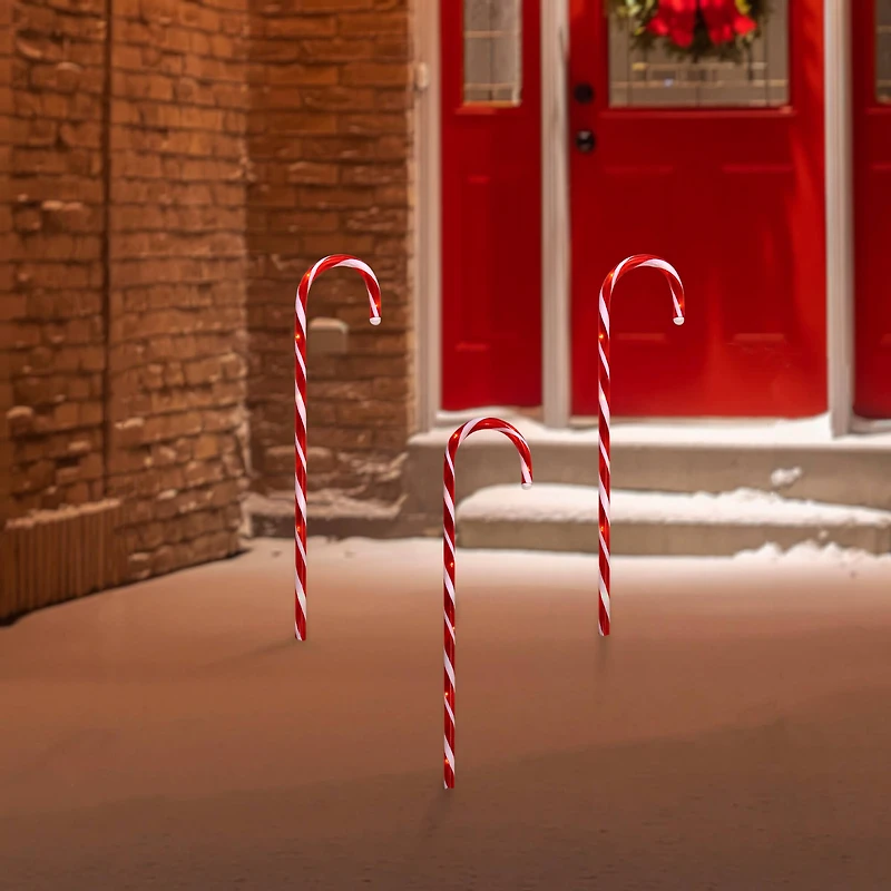 2ft. Red & White Lighted Candy Cane Christmas Light Set