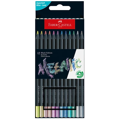 Faber-Castell® Black Edition Metallic Colored Pencils