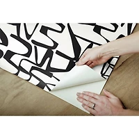 RoomMates Black Enigmatic Peel & Stick Wallpaper