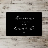 Home Is Where The Heart Is 18" x 27" Floor Mat