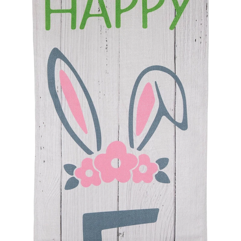 White Welcome Happy Easter Hanging Door Banner Set
