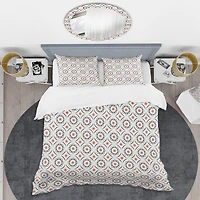 Designart 'Abstract Retro Design V' Mid-Century Duvet Cover Set