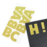 Gold Chunky Glitter Alphabet Stickers by Recollections™