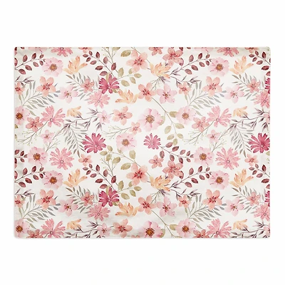 Mother's Day Pink Florals Cotton Twill Placemat