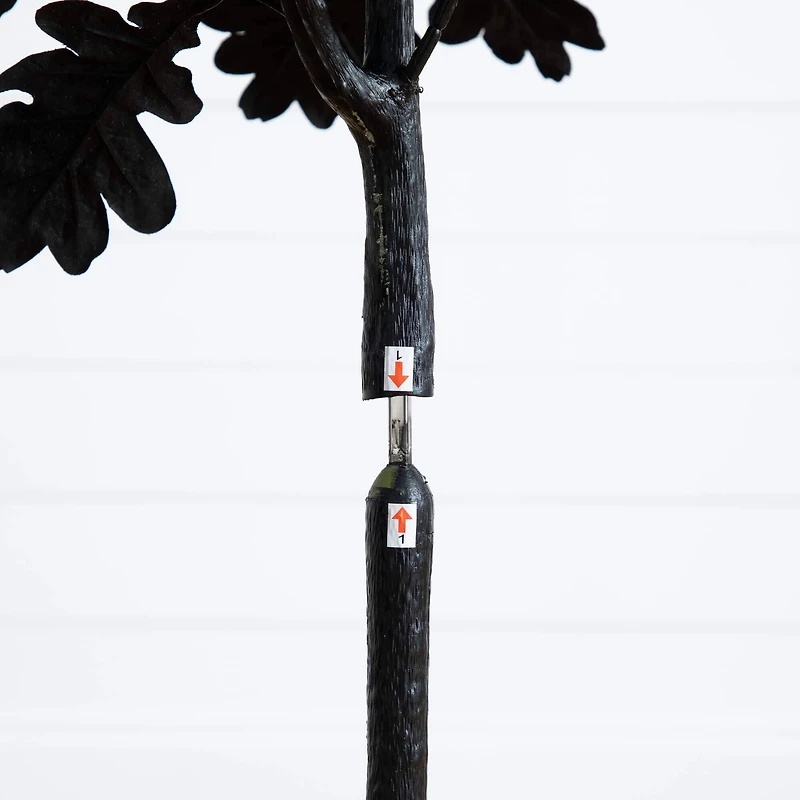 5ft. Artificial Halloween Black Oak Tree