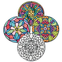 S&S® Worldwide Velvet Art Mandala Posters, 40ct.