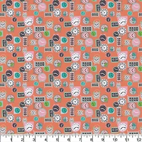 Camelot Fabrics Coral Deadlines Cotton Precut Fabric